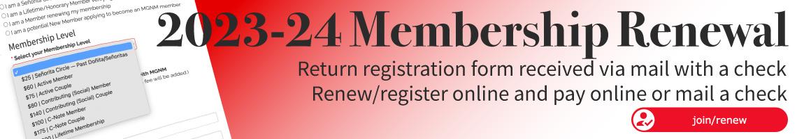 Renew your MGNM membership for 2023-24